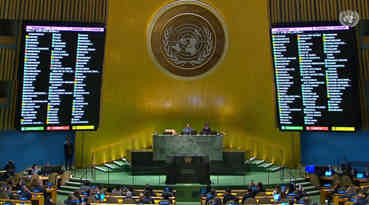 مجمع عمومی سازمان ملل به عضویت کامل فلسطین در سازمان ملل رای مثبت داد + فیلم