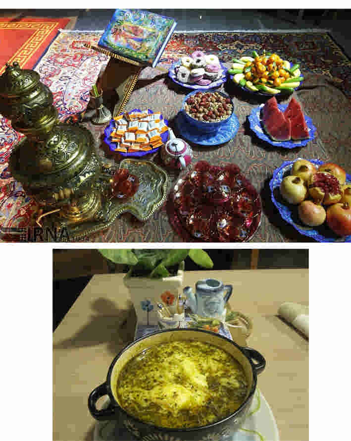 پذیرایی یزدی‌ها از مهمانان شب چله با «آش شولی»