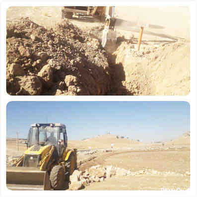 آغاز اجرای کابل کشی خاکی فیبرنوری مسیر روستای گدمه به علی مدد چرداول