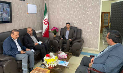 دیدار مدیرعامل آبفای ایلام با فرماندار شهرستان بدره