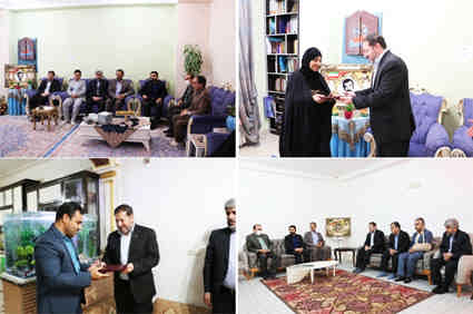 دیدار رئیس کل دادگستری ایلام و مسئولین قضایی استان با خانواده معظم شهدا