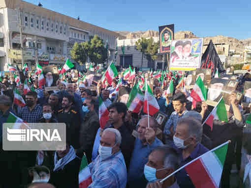 اتمام حجت مردم ایلام با اغتشاشگران آشوب طلب و حامیان آنها