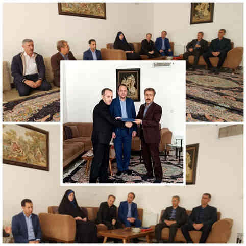 دیدار مدیرکل دامپزشکی استان ایلام با خانواده شهید خیراله جعفری