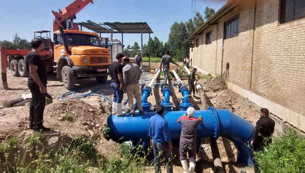 ایستگاه پمپاژ آب شرب مرکزی شهر دهلران اصلاح و بازسازی شد