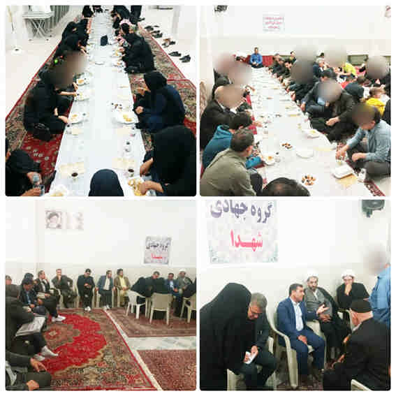 سفره افطار بهزیستی در محضر ولی نعمتان شهرستان ایوان
