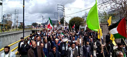ایلامی ها فریادِ رسای مردم مظلوم فلسطین شدند