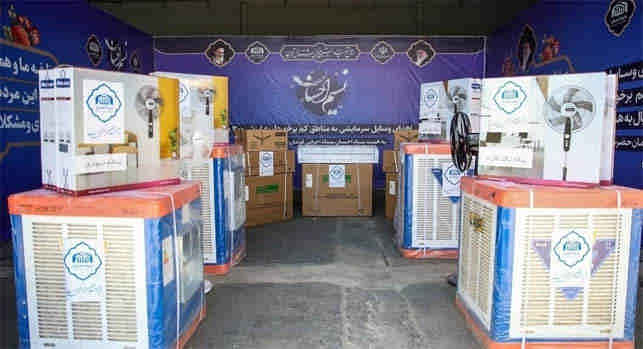 وزش نسیم خنک درمنزل نیازمندان/توزیع ۸۷ وسیله سرمایشی در بین نیازمندان ایلامی