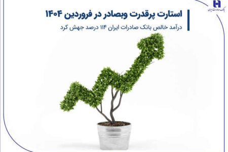 استارت پرقدرت وبصادر در فروردین 1404/ درآمد خالص بانک صادرات ایران 114 درصد جهش کرد