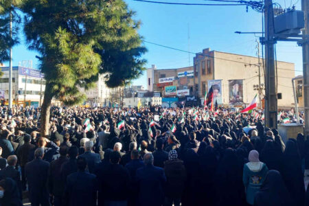تجدید بیعت مردم عزادار ایلام با رهبر شهید ملت ایران