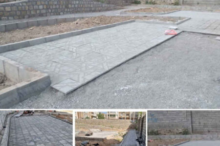 ادامه عملیات عمرانی بوستان محله ای نامدنانان
