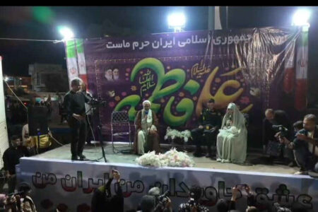 عهدی زیر آسمان؛ پیوند زوج جوان در شب همدلی ایلامی‌ها