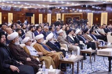 بغداد میزبان همایش ابعاد حقوقی جنایات آمریکا و رژیم صهیونیستی در مدرسه میناب