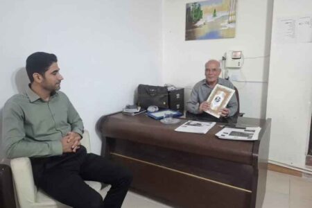 دیدار رئیس سازمان بسیج رسانه استان ایلام با مدیرمسئول نشریه «ایمن»