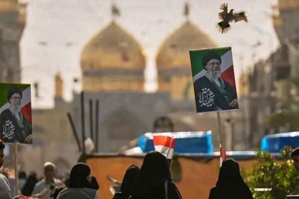 پیکر رهبر شهید انقلاب وارد کربلای معلی شد