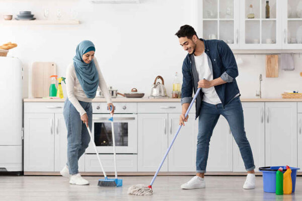 همراهی مردان در کارهای خانه آری یا خیر؟