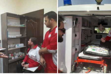 بازدید مسئولان معاونت امداد هلال‌احمر ایلام از پایگاه امداد و نجات شباب